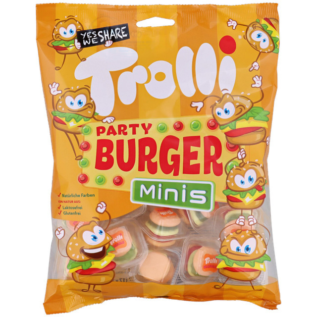Trolli MINI BURGER Párty 170g 8ks