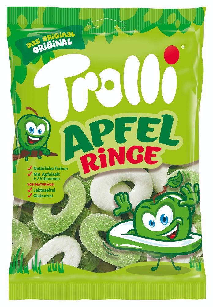 Trolli Apfelringe kyselé jablko 200g 18ks