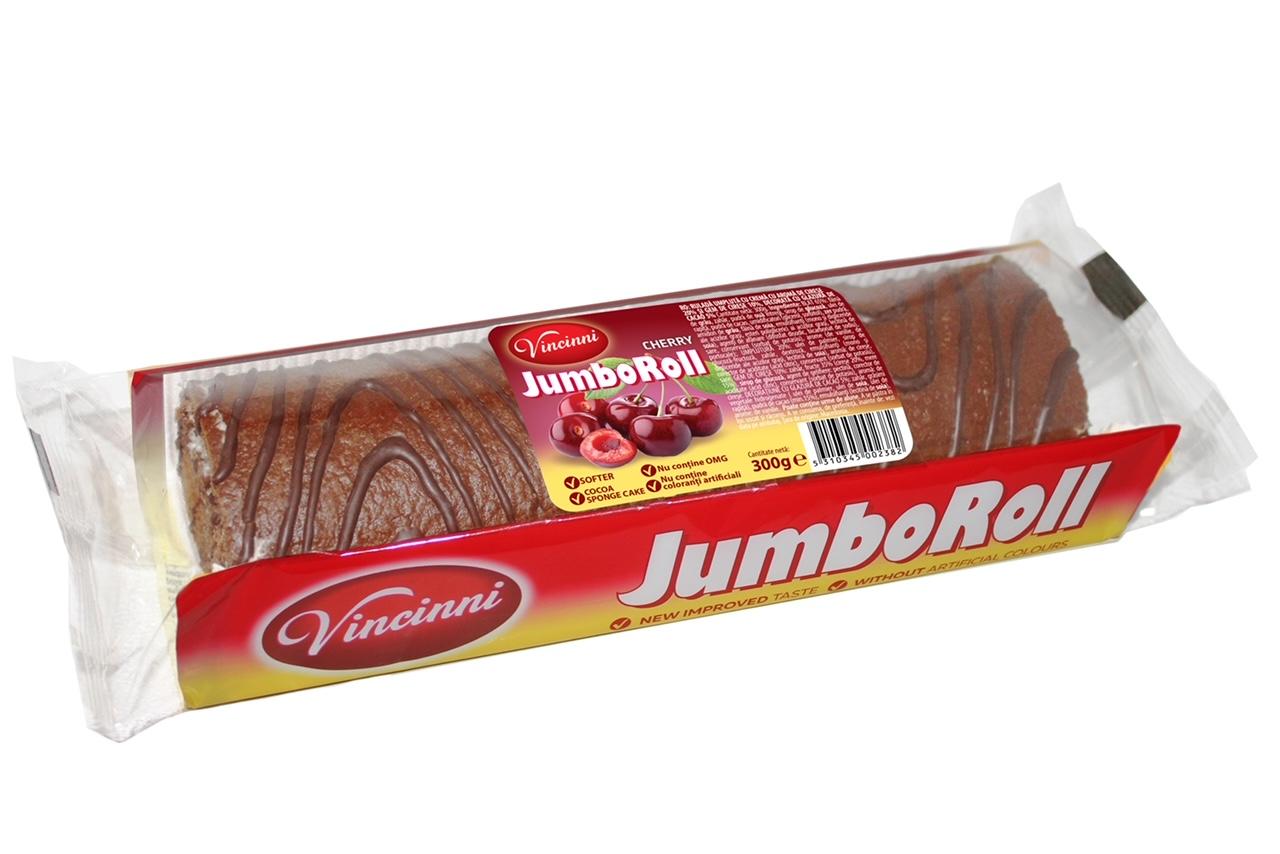 Vincinni Jumbo roll Cherry 300g 10ks