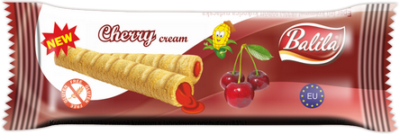 BALILA kukuřičná trub.s krémem s příchutí cherry 18g 48ks