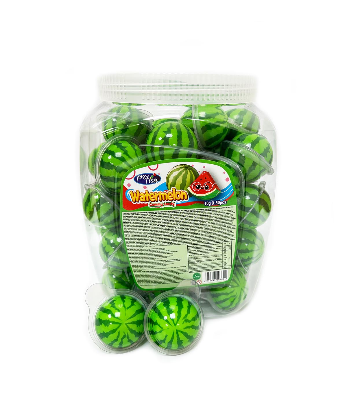 A06 WATERMELON GUMMY CANDY 10g 50ks