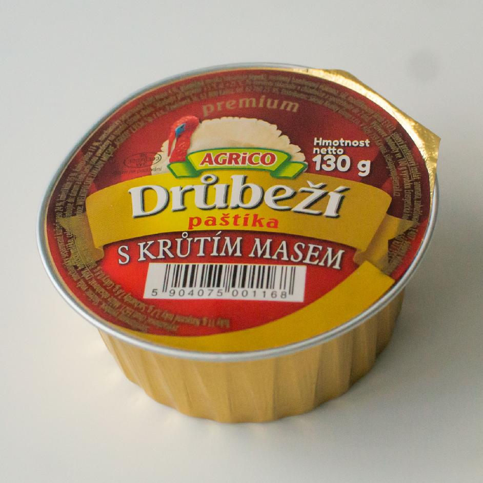 Drůbeží paštika s krutím masem 130g 12ks