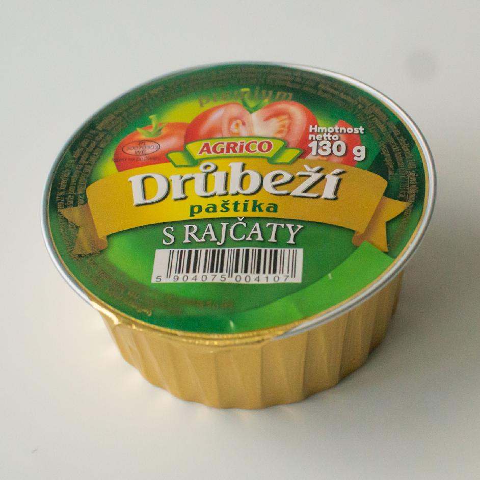 Drůbeží paštika s rajčaty 130g 12ks