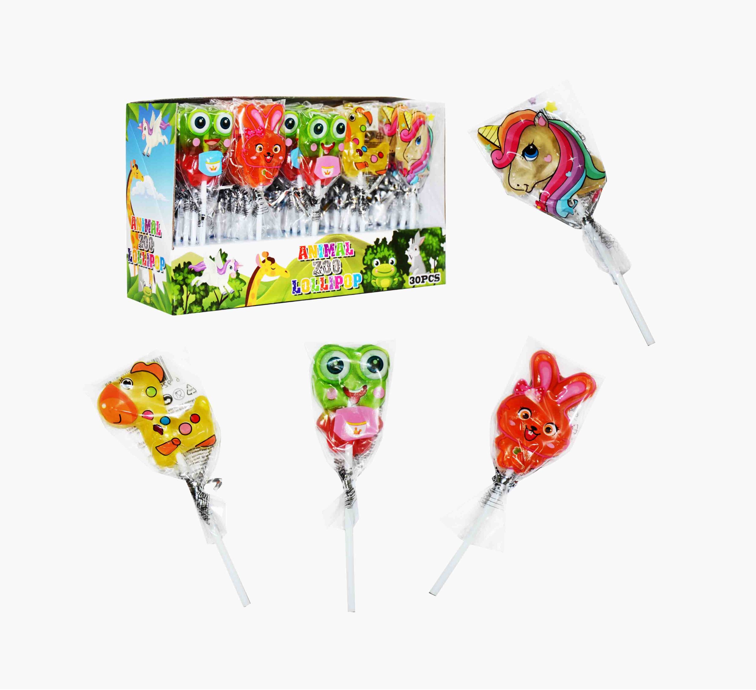 ANIMAL ZOO LOLLIPOP 15g 30ks
