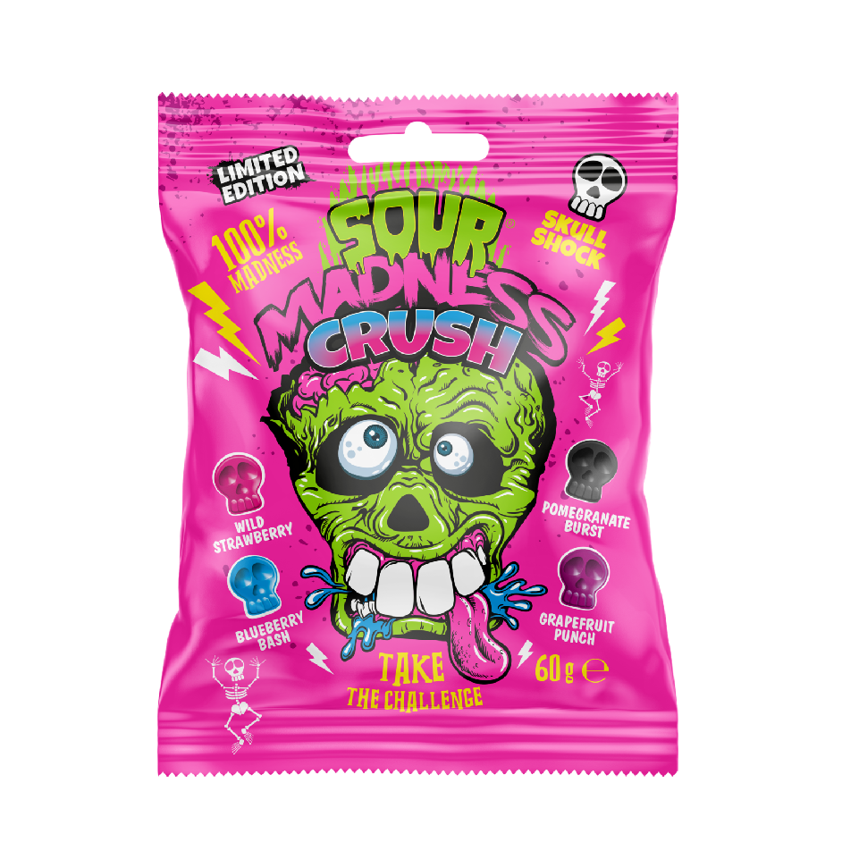 Argo SOUR MADNESS Crush extra kyselé bonbony 60g 10ks