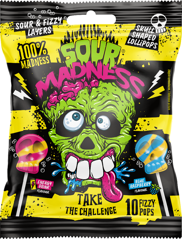 Argo SOUR MADNESS lízátka sáček (10ks) 90g 12ks