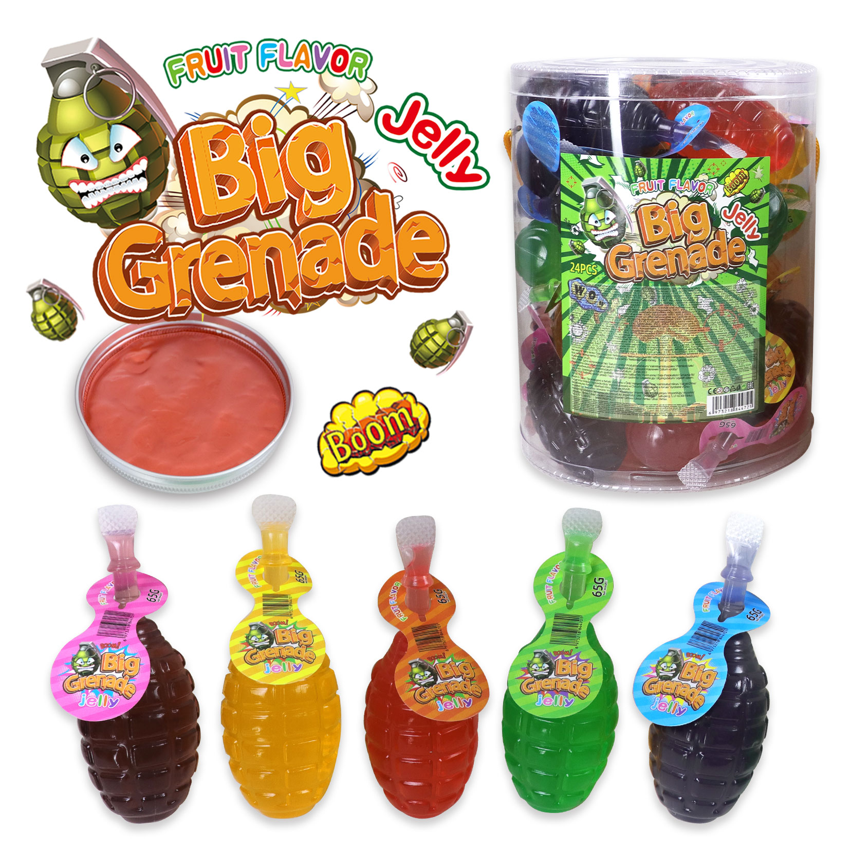 BIG GRENADE JELLY (PFS01090) 70g 24ks