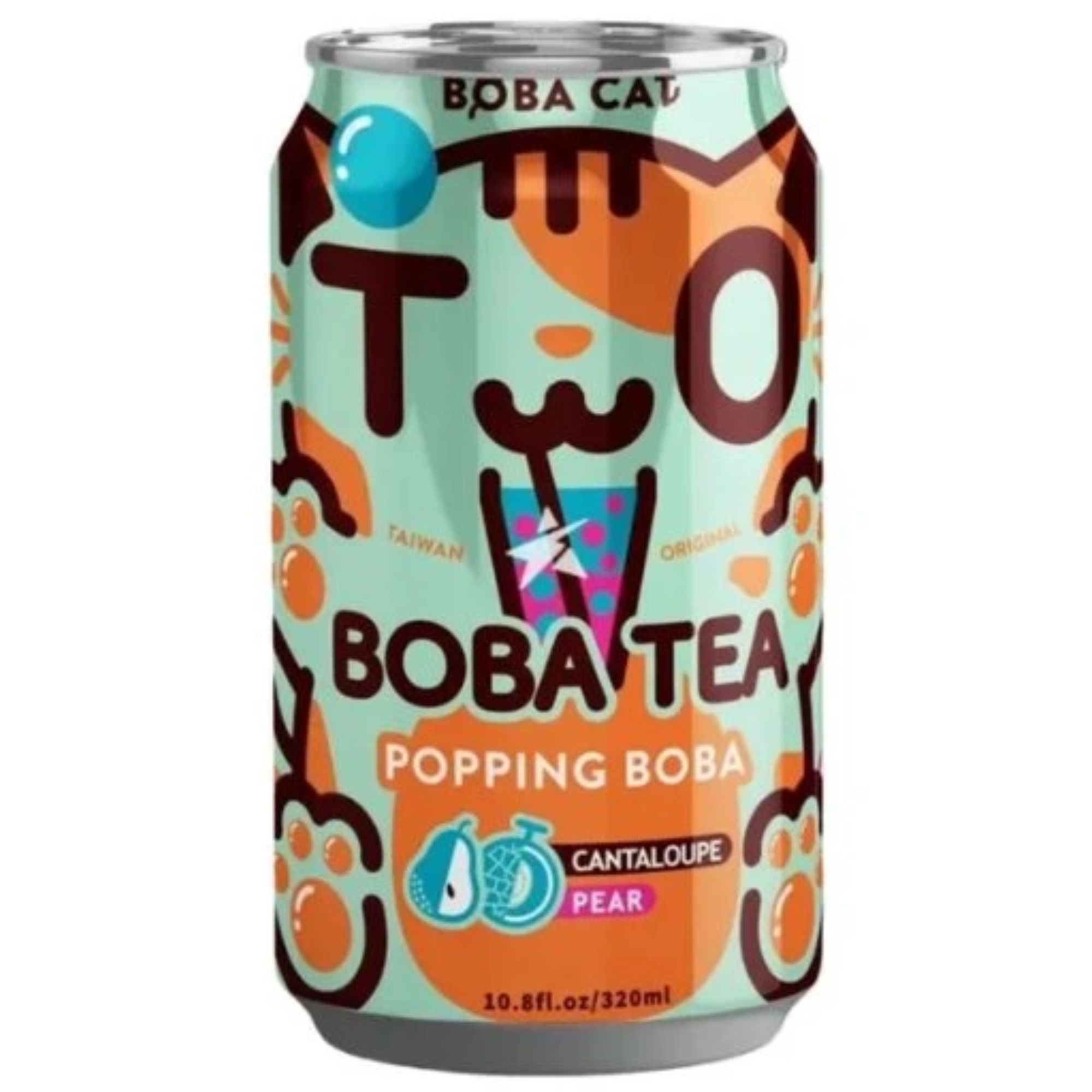 Boba Cat Cantaloupe Pear Bubble Tea 320ml 24ks