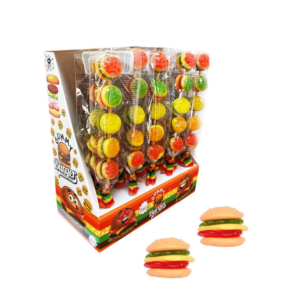 BURGER GUMMY 18g 20ks