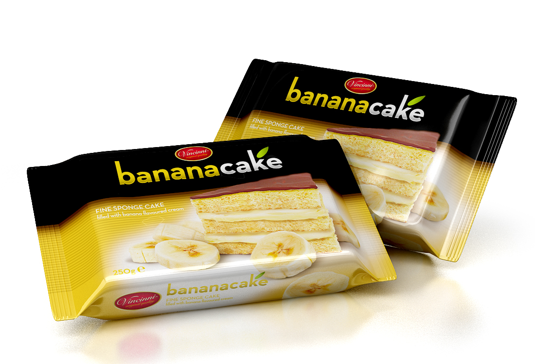 Vincinni Banana Cake 250g 14ks