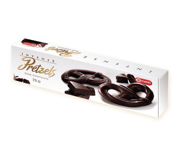 Carletti CHOCO STICKS Intense Pretzels Dark Choco 75g 20ks