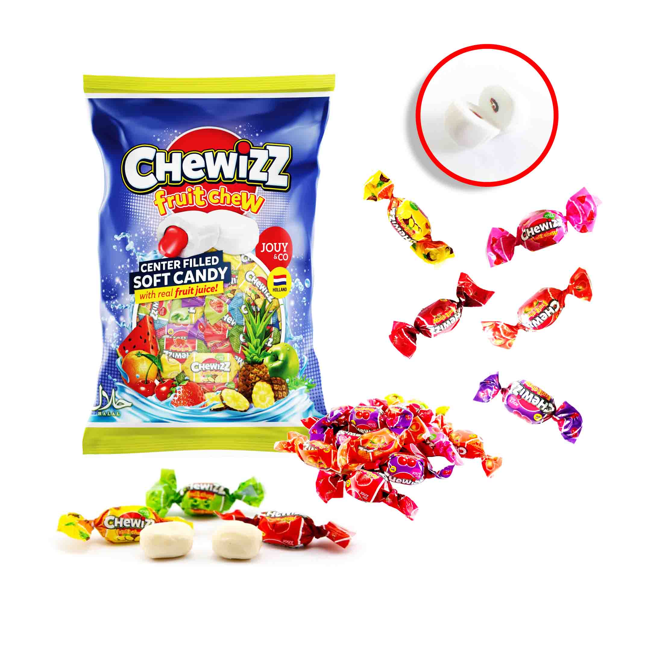 CHEWIZZ FRUIT CANDY 1kg 8ks