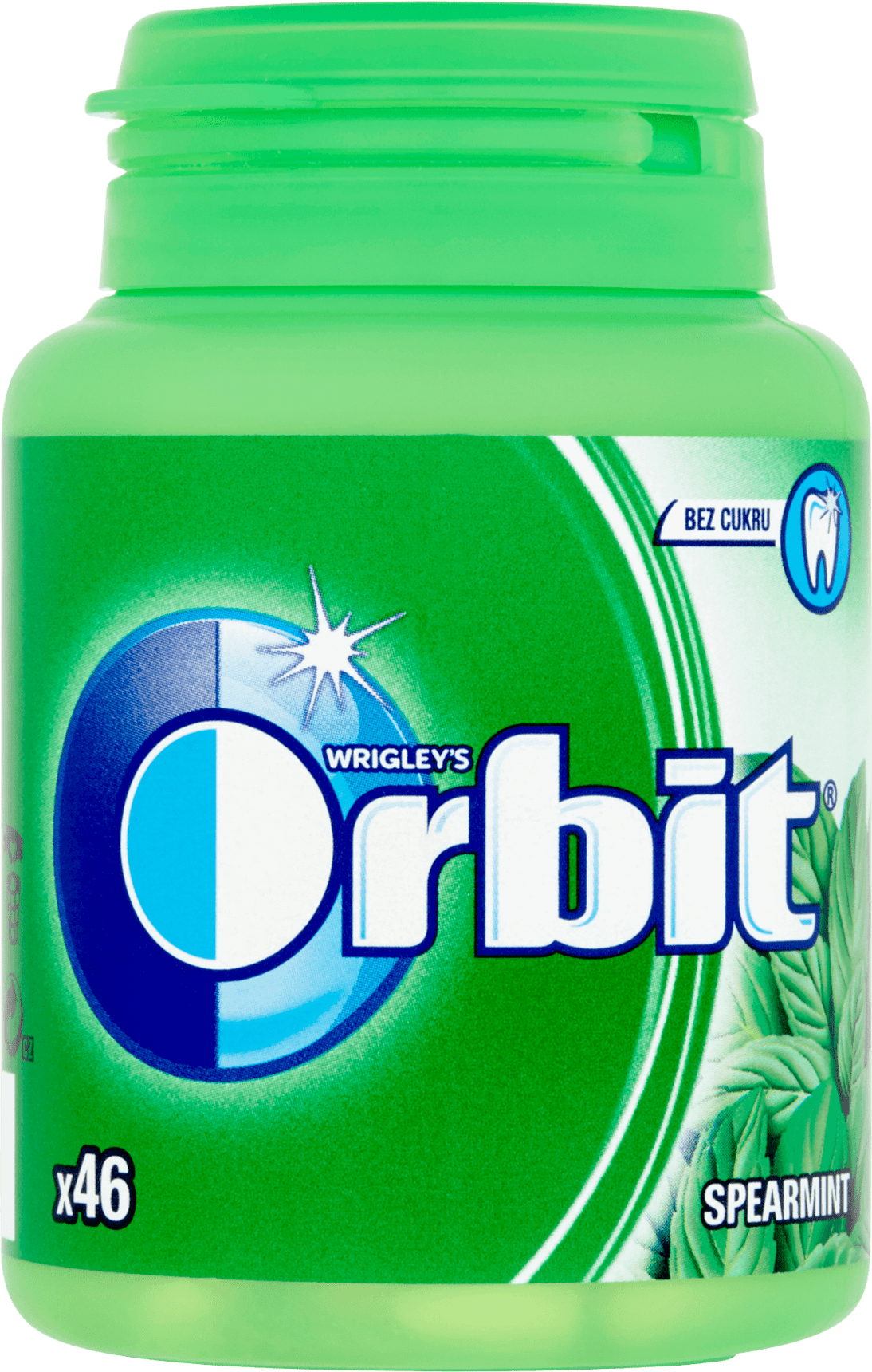 ORBIT ZELENÁ spearmint 46 žvýkaček v dóze 64g 6ks