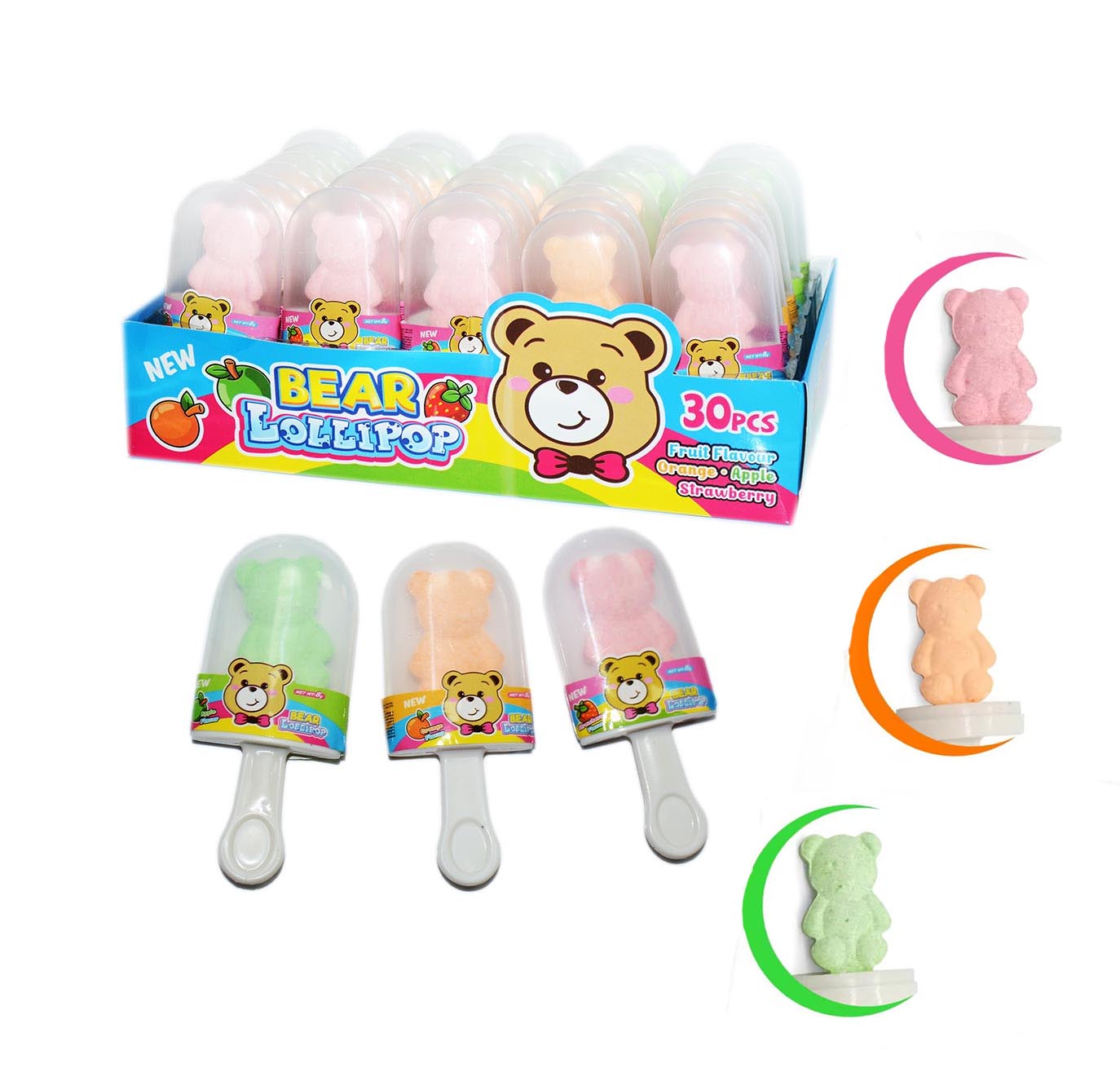 BEAR DEXTROSE LOLLIPOP 8g 30ks