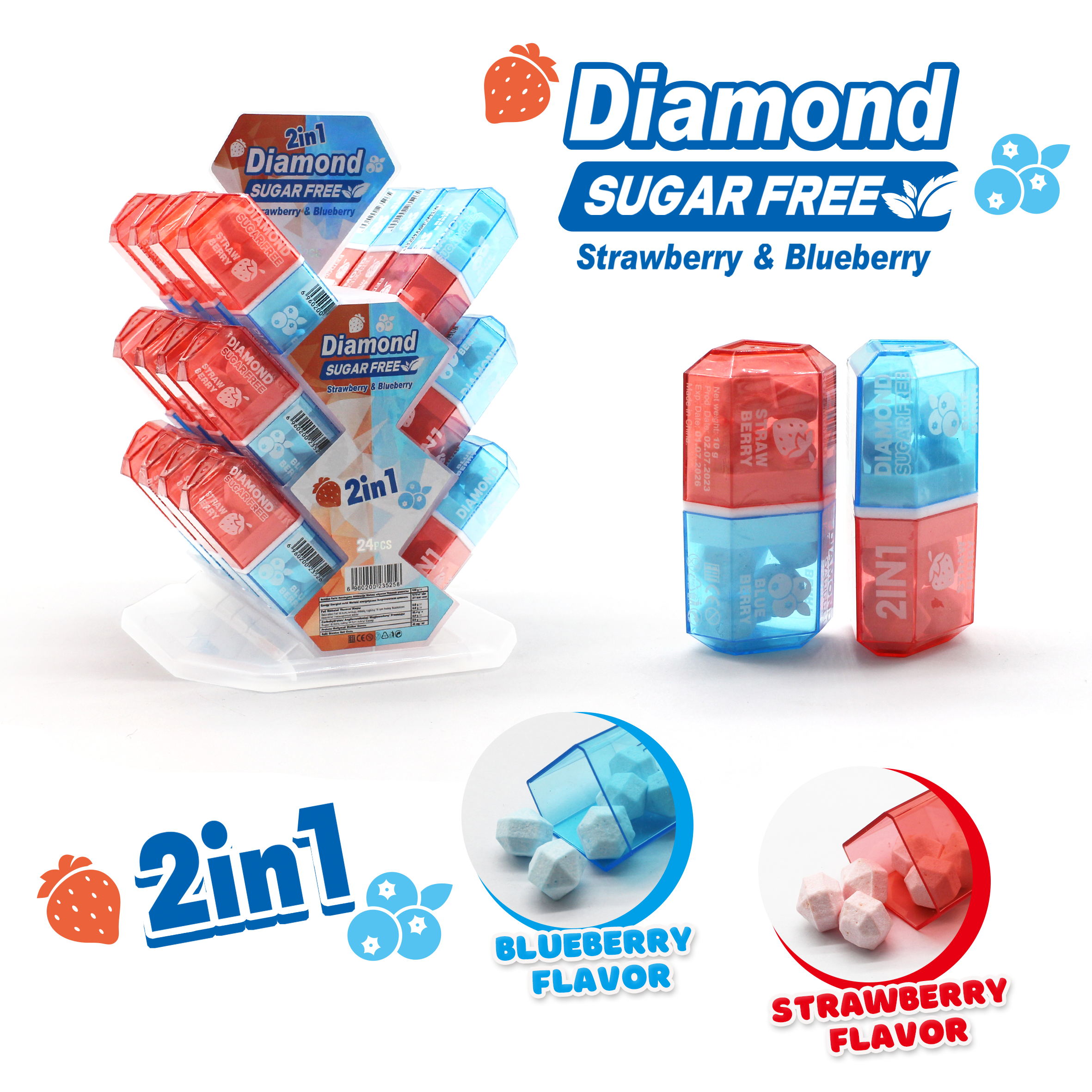 DIAMOND SUGAR FREE 2IN1 10g 24ks