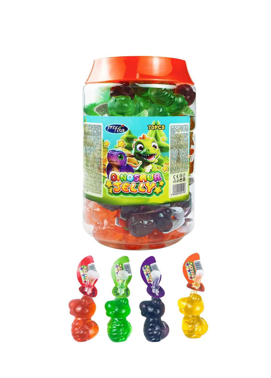 DINOSAUR SHAPE JELLY 35g 70ks