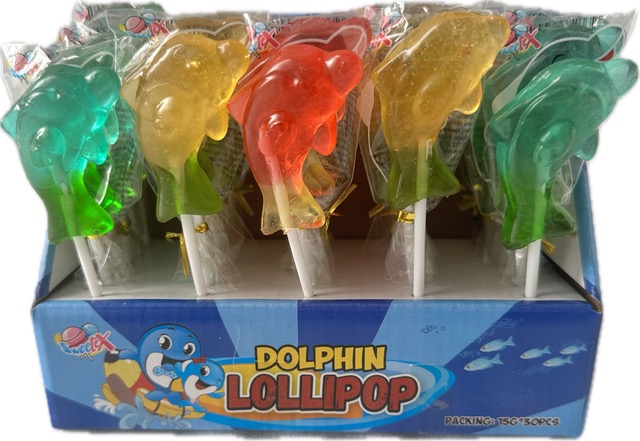 DOLPHIN LOLLIPOP CANDY (KF) 15g 30ks