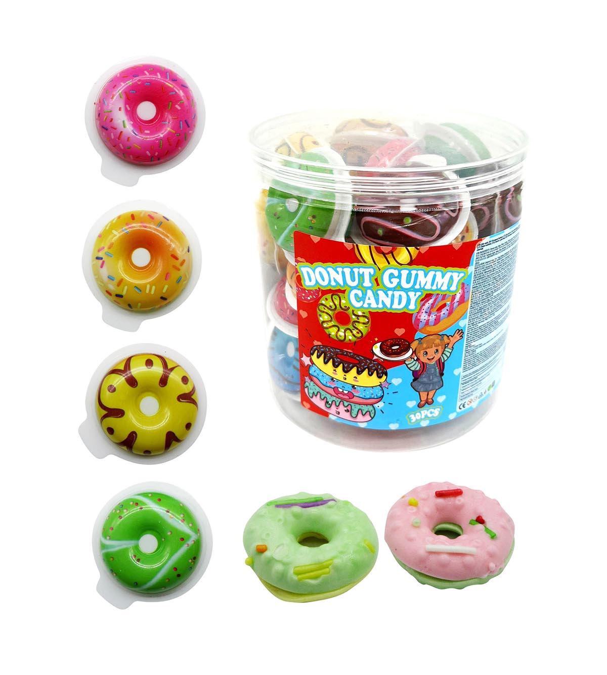 DONUT GUMMY CANDY 10g 30ks