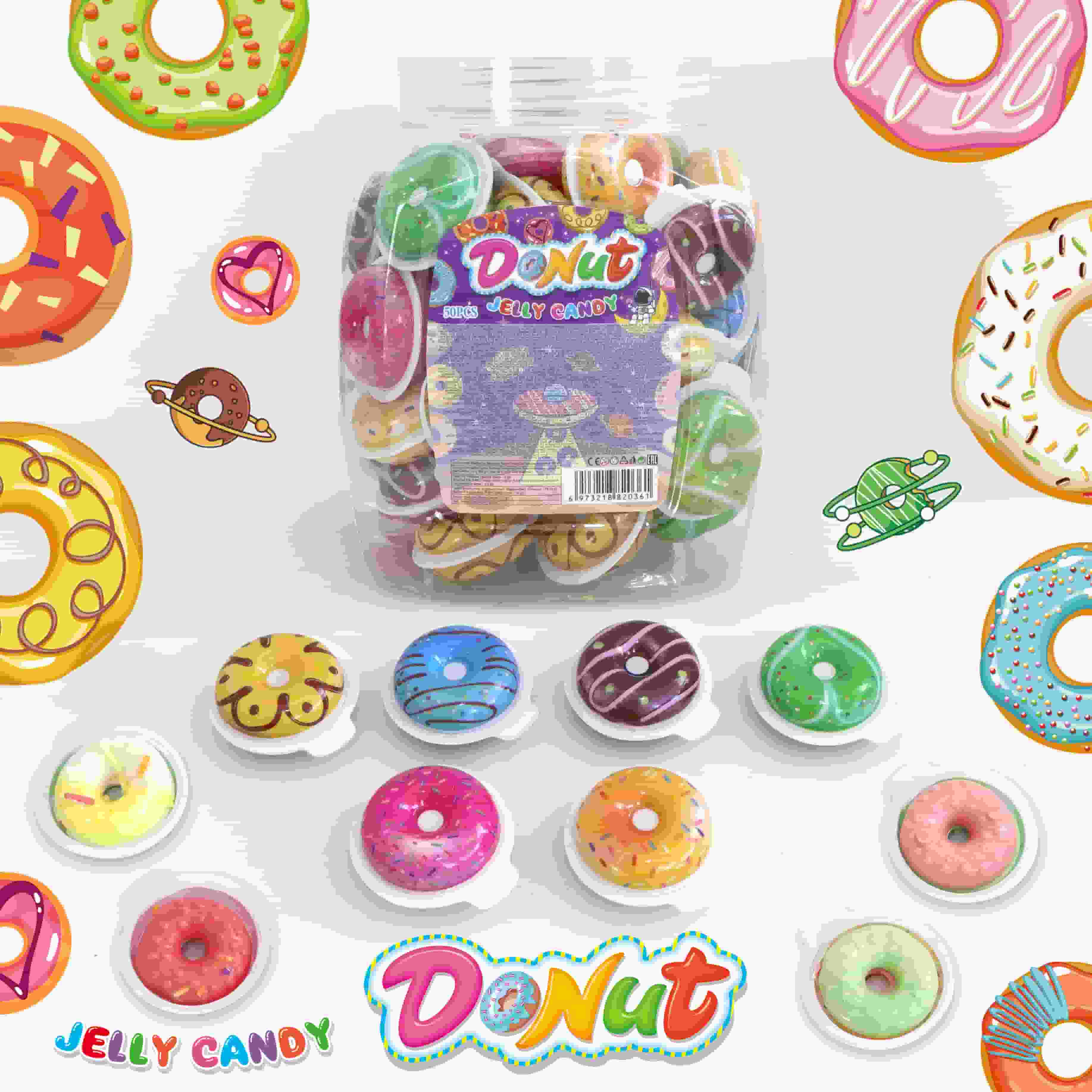 DONUT GUMMY CANDY 10g 50ks