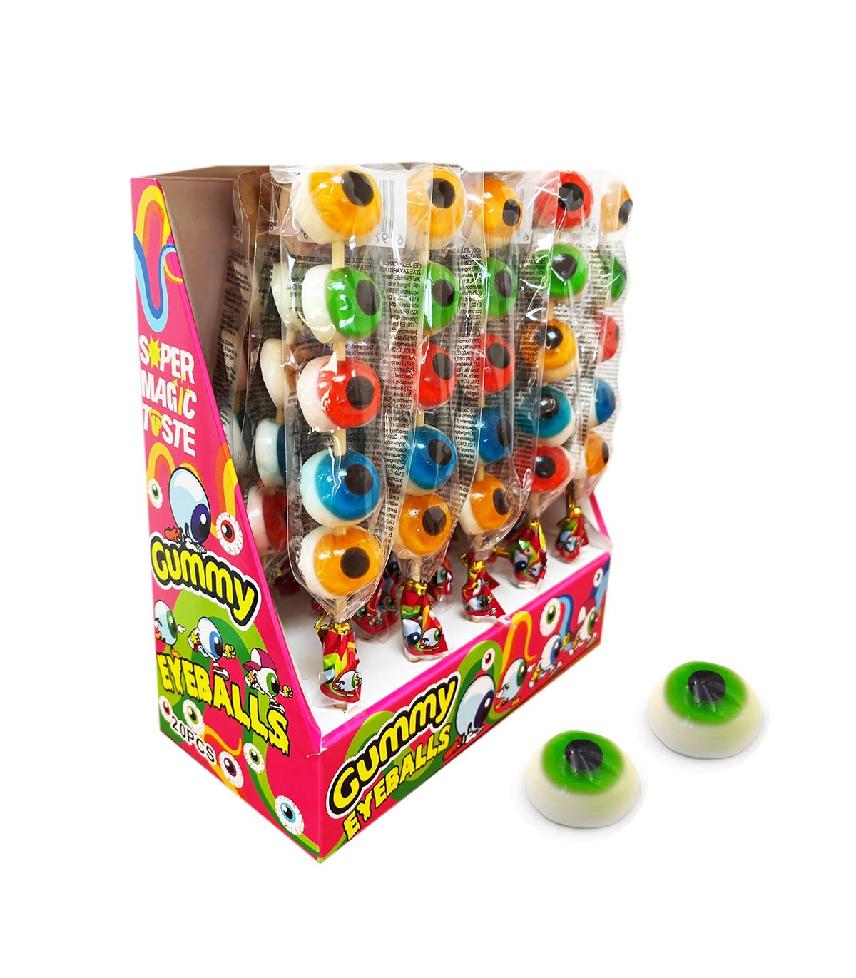 EYE BALLS GUMMY na tyčce 18g 20ks