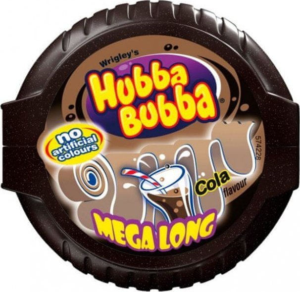 Hubba bubba cola mega plátek 56g 12ks