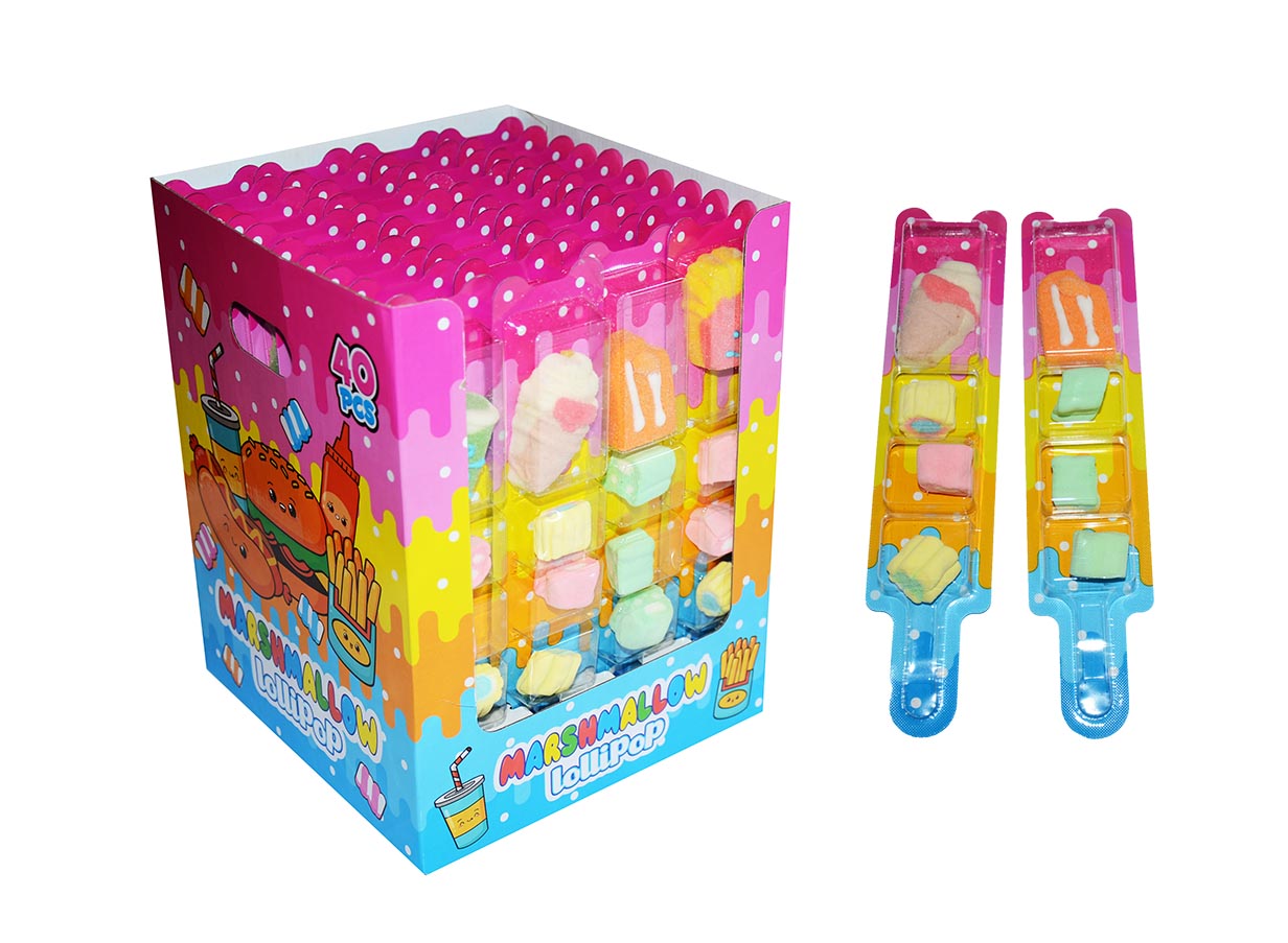 FOOD Marschmallow Lollipop 14g 40ks