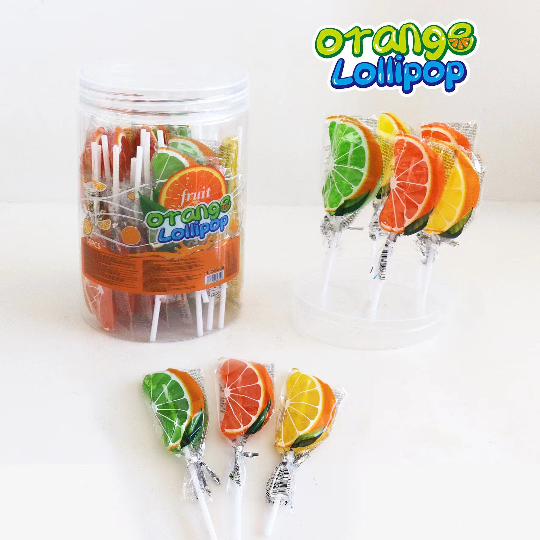 FRUIT ORANGE LOLLIPOP 15g 30ks