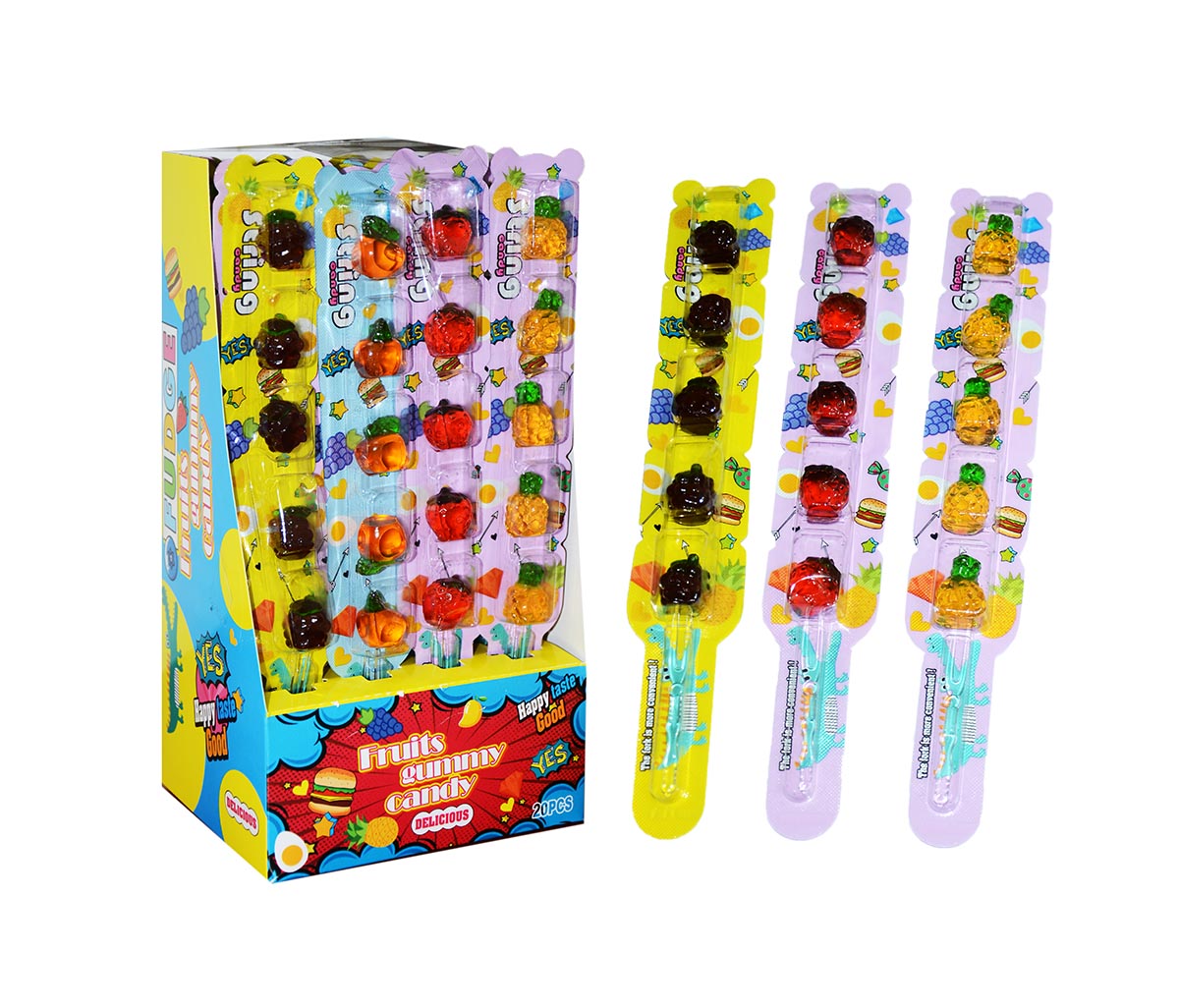FRUITS GUMMY CANDY 15g 20ks