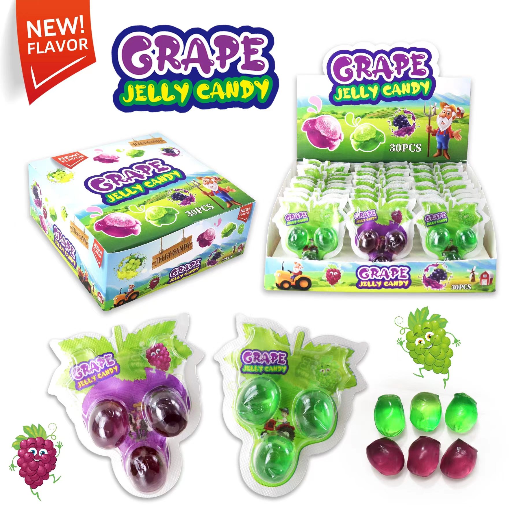 GRAPE JELLY CANDY 12g 30ks