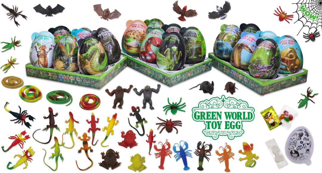 GREEN WORLD TOY EGG 21g 6ks