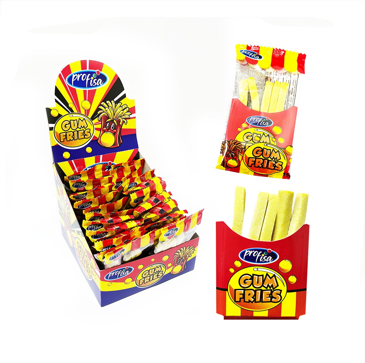 GUM FRIES BUBBLE GUM 15g 24ks