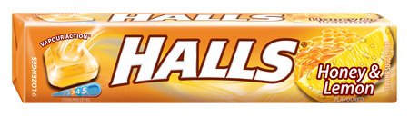 HALLS honey & lemon 33,5g 20ks