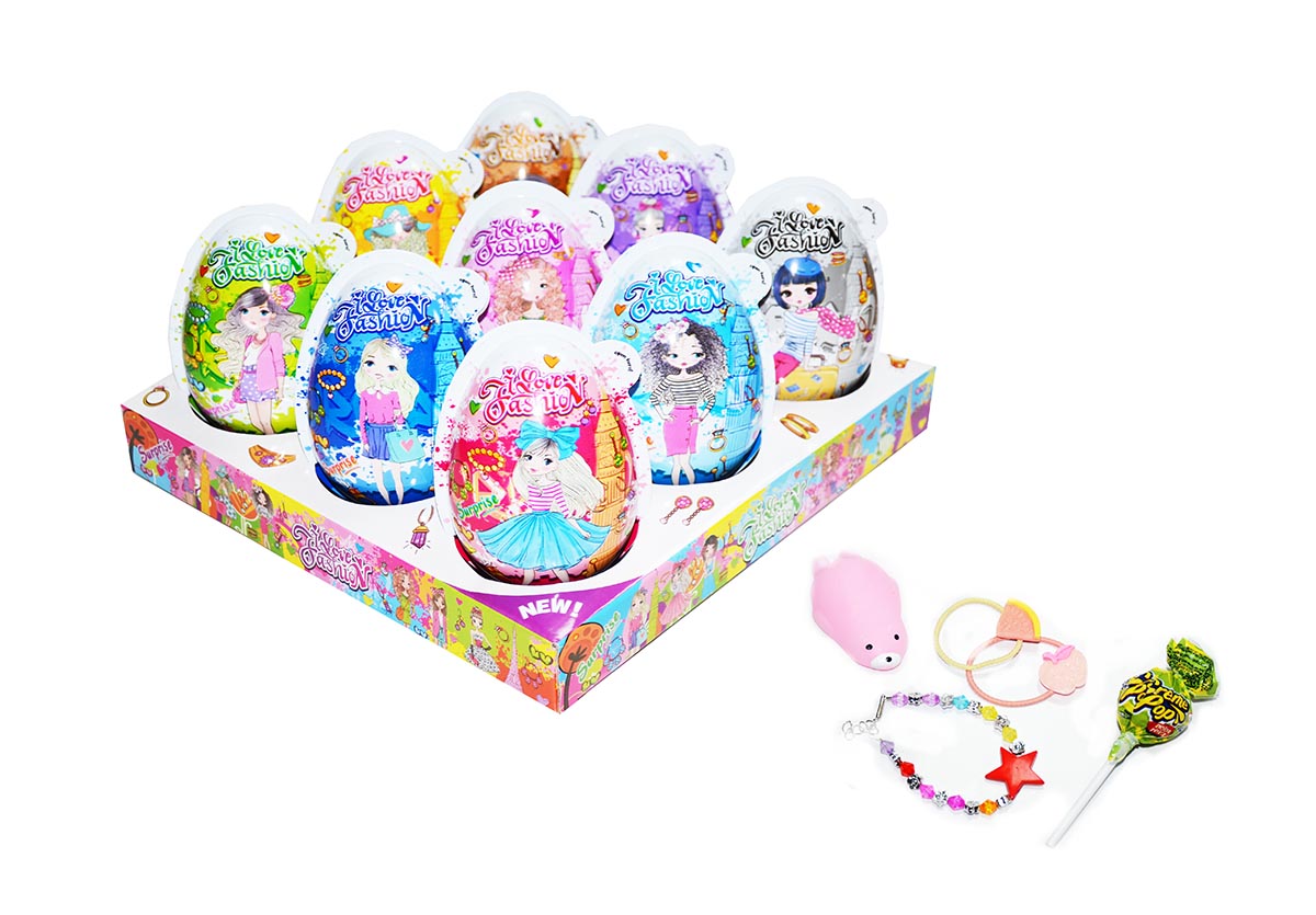I LOVE FASHION PLASTIC EGGS 15g 9ks