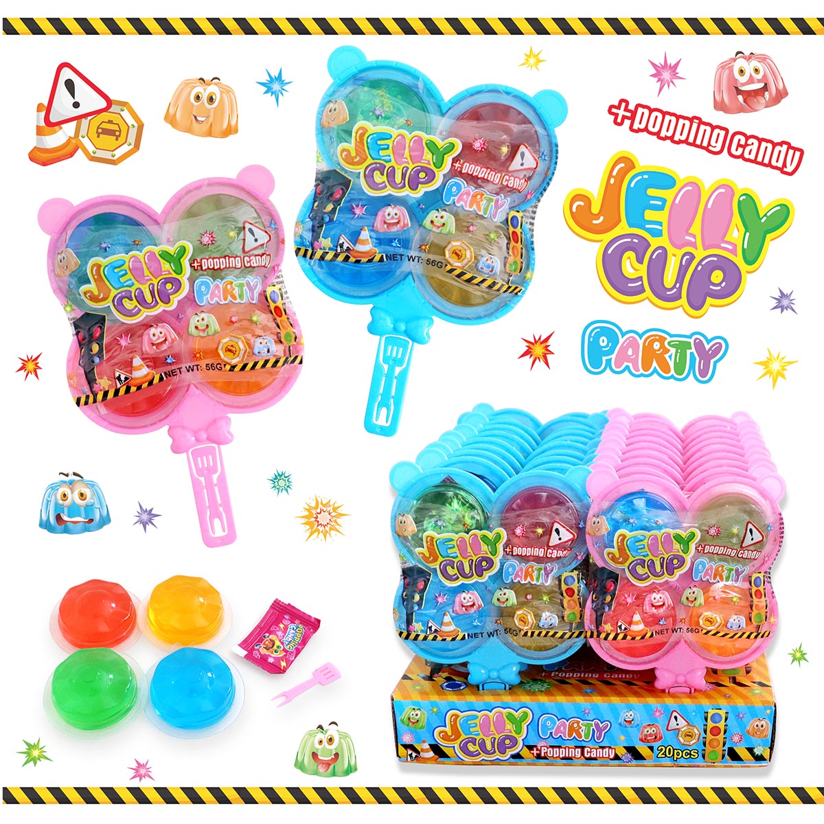 JELLY CUP PARTY PFS01339 56g 20ks
