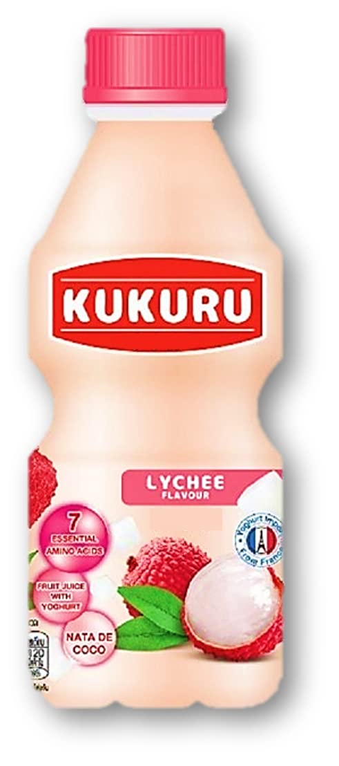 KUKURU Lychee Yoghurt Nata De Coco 280ml 24ks