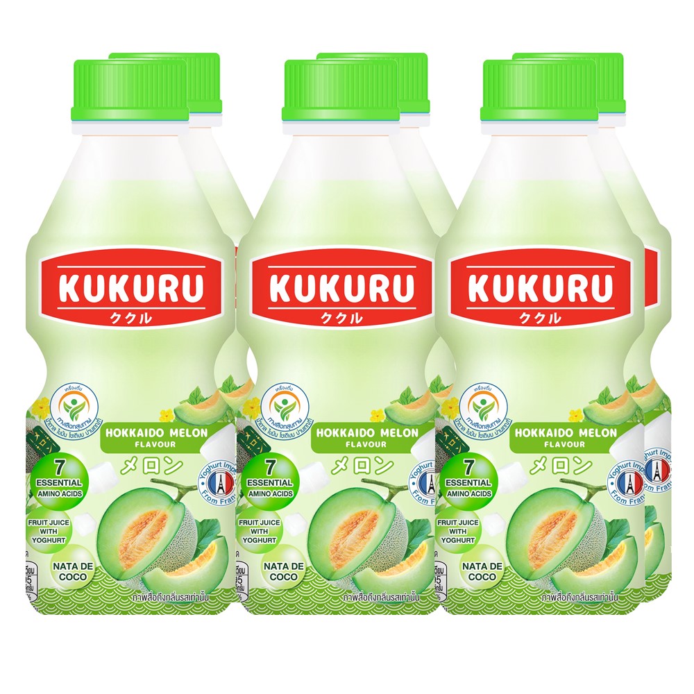 KUKURU Melon Hokkaido Nata De Coco 280ml 24ks