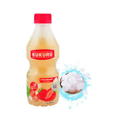 KUKURU Strawberry Yoghurt Nata De Coco 280ml 24ks