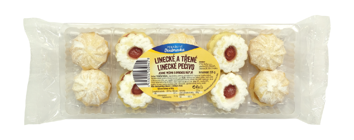 Linecké a třené pečivo směs 215g 24ks