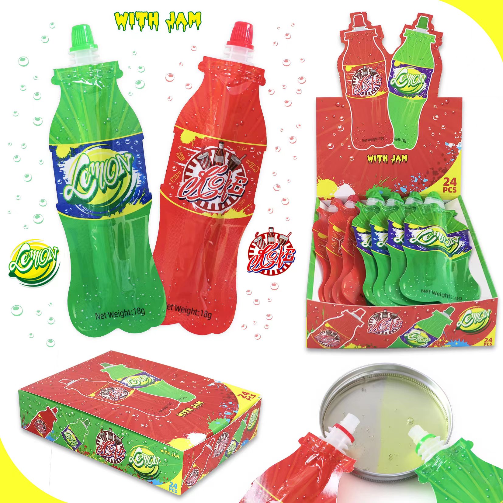 LIQUID CANDY WITH JAM PFS01093 18g 24ks