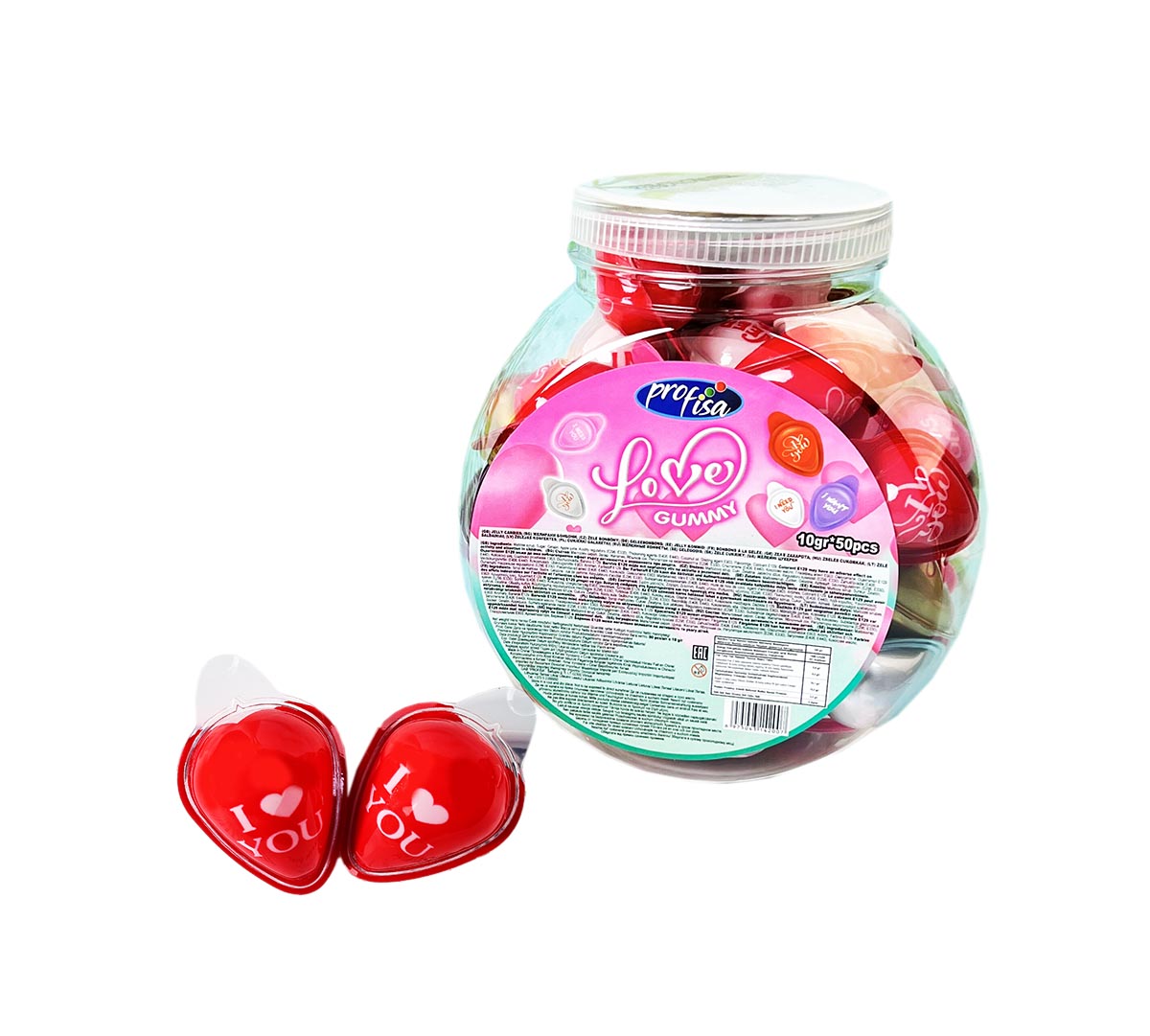 LOVE GUMMY IN JAR 10g 50ks