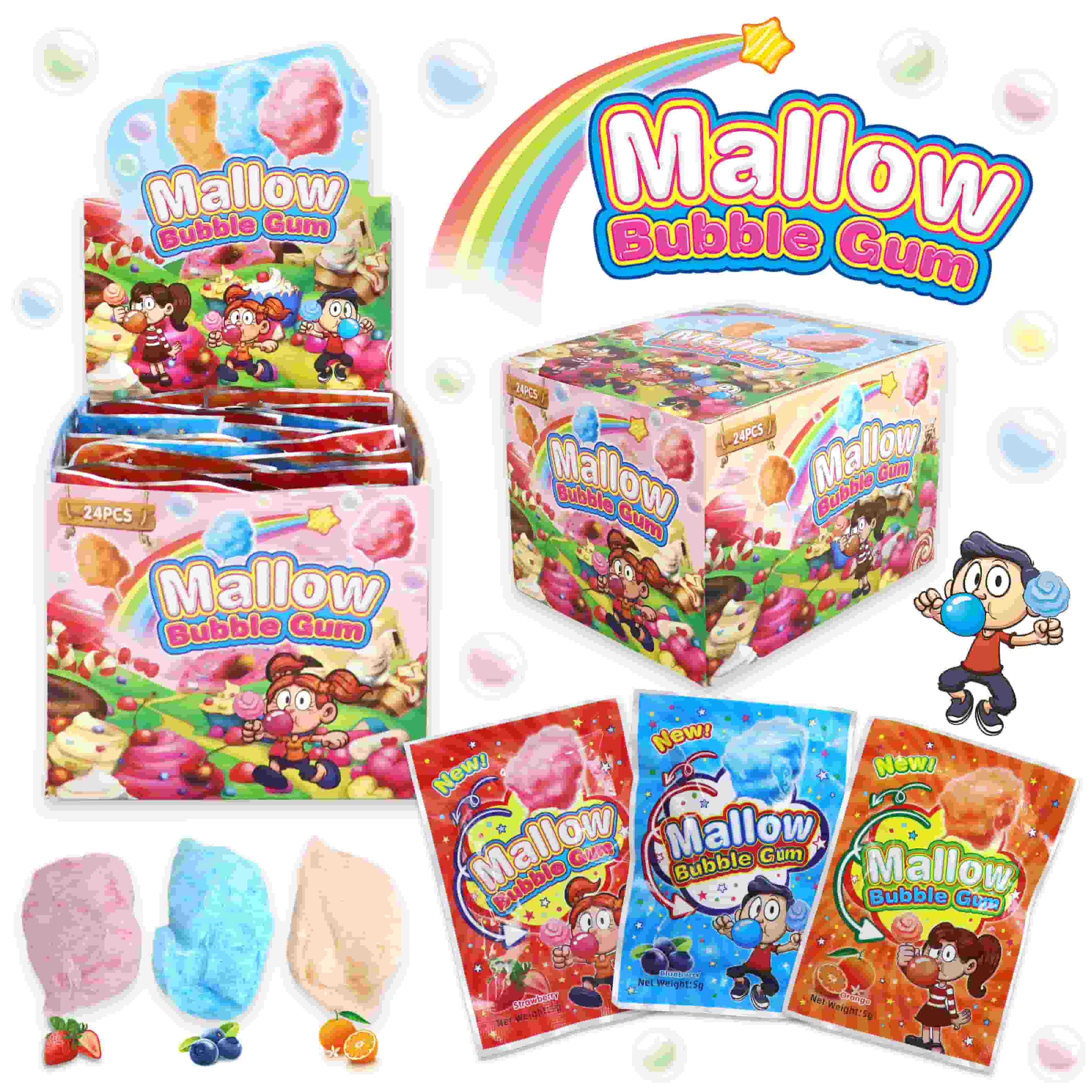 MALLOW BUBBLE GUM (PFS01281) 5g 24ks