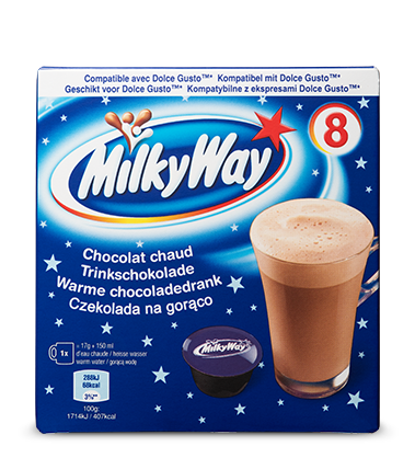 MILKY WAY čokoládový hot drink capsule dolce gusto (8ks) 137g 5ks