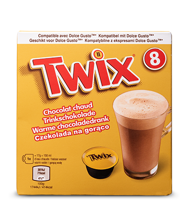 Twix čokoládový hot drink capsule dolce gusto (8ks) 5ks