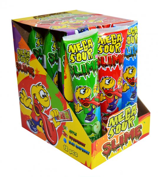 MEGA SOUR SLIM cca 20 cm velký 120g 12ks