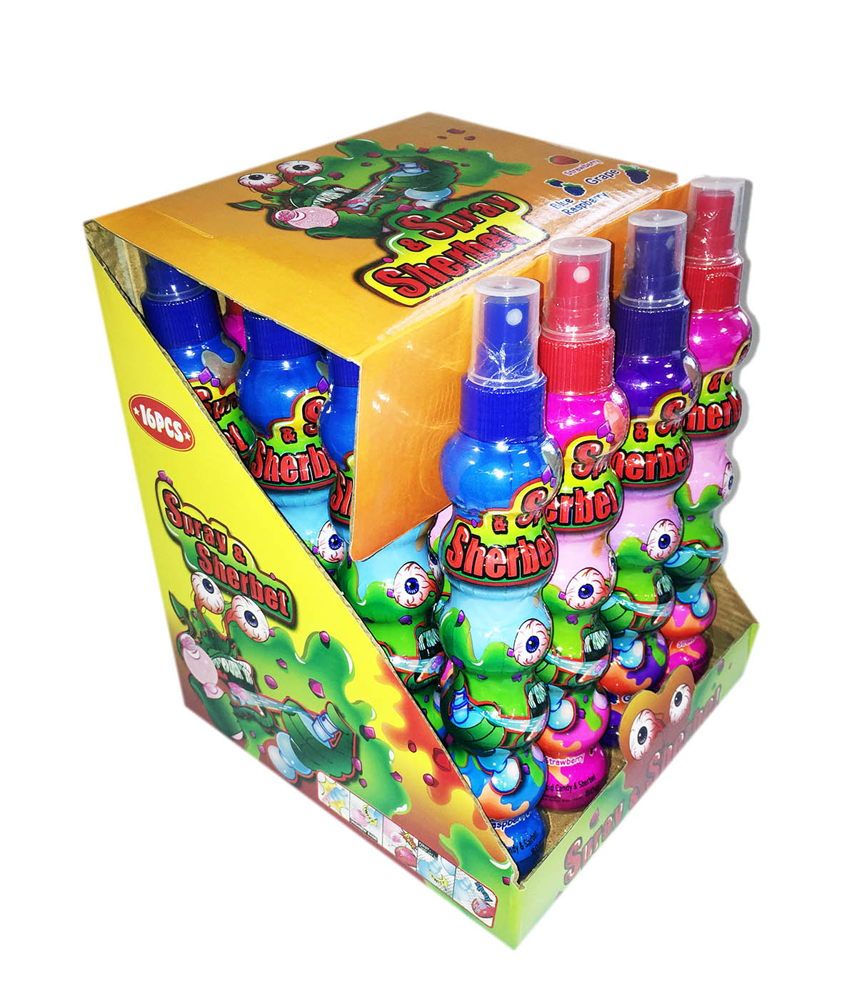 MEGA SOUR TOWER-SPRAY & POWDER 80g 16ks