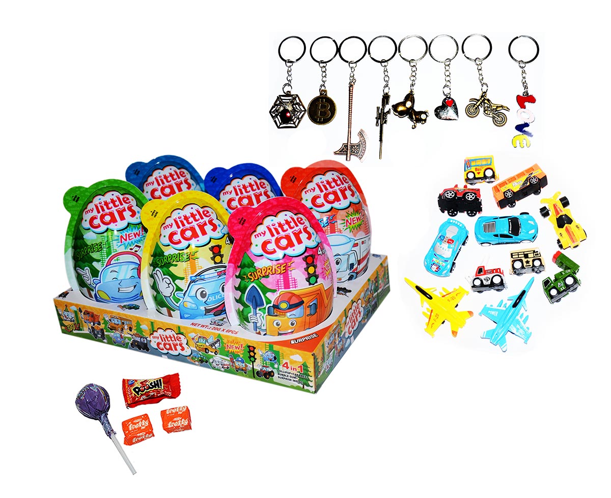 MY LITTLE CARS PLASTIC EGGS 20g 6ks