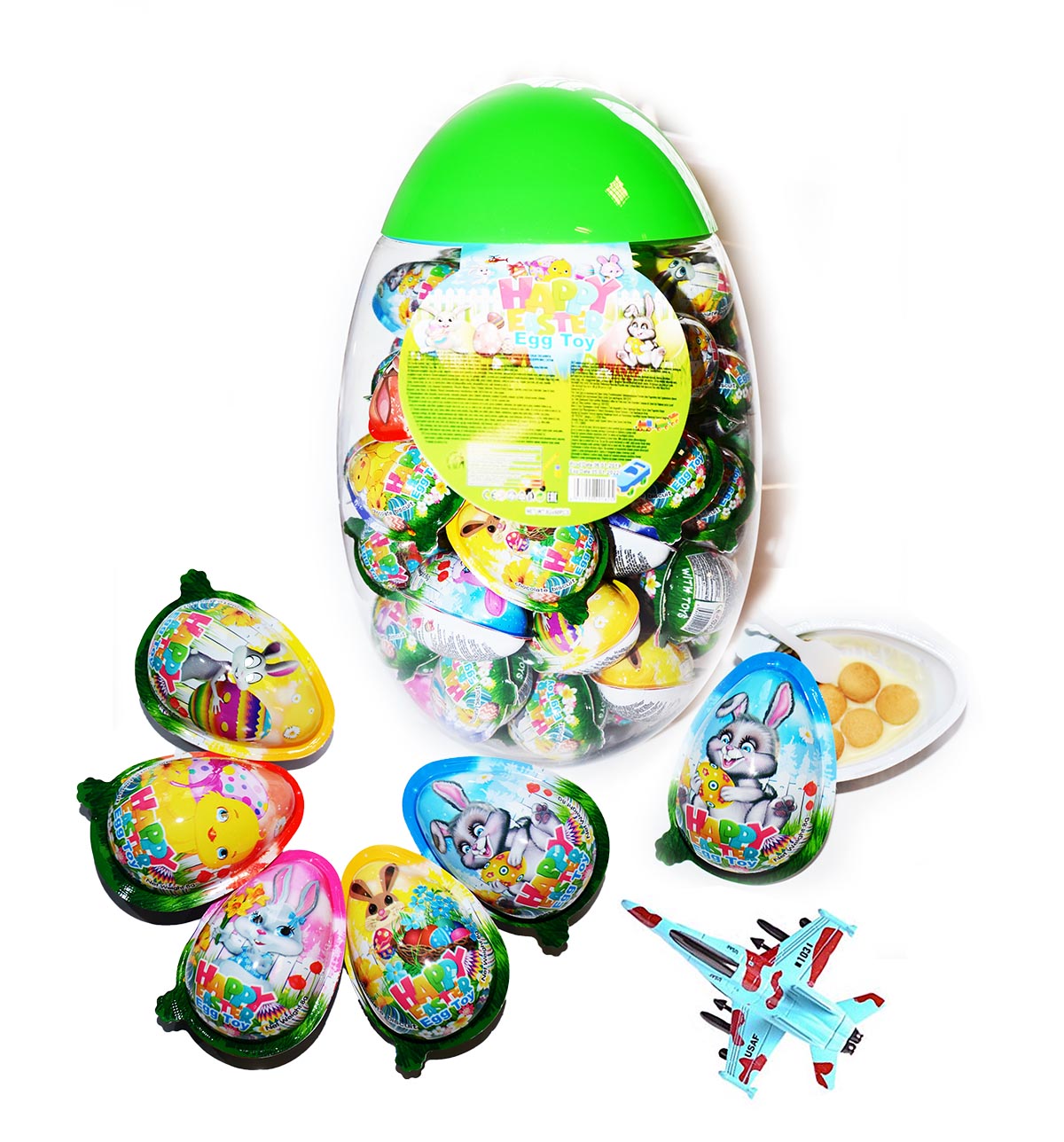 NEW HAPPY EASTER EGG TOY 8g 60ks