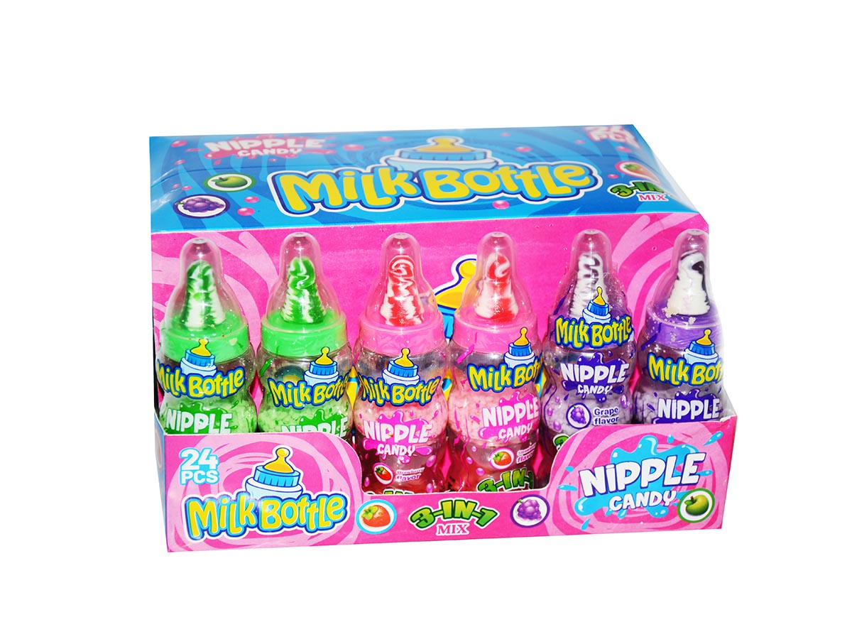 NIPPLE MILK BOTTLE CANDY 15g 24ks