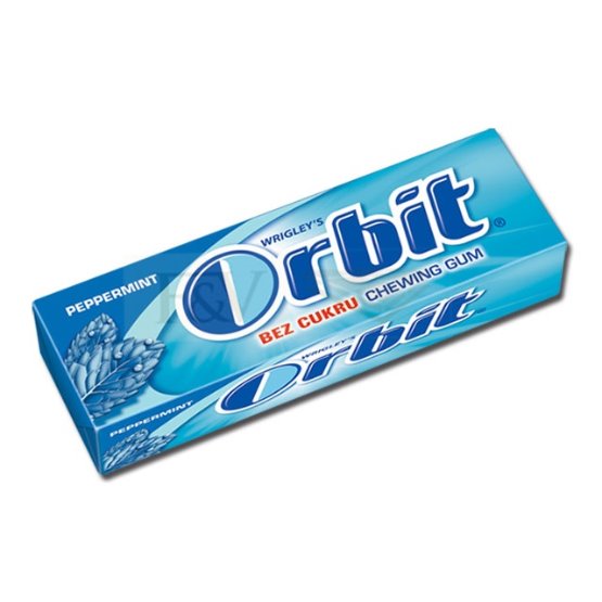 Orbit MODRÁ peppermint dražé 14g 30ks