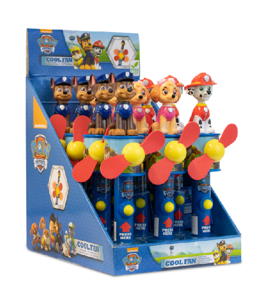 PAW PATROL Surprise Fan With Candies 10g 12ks